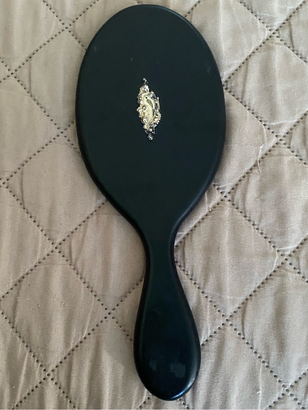 Antique Victorian-Era hand mirrors black ebony SS